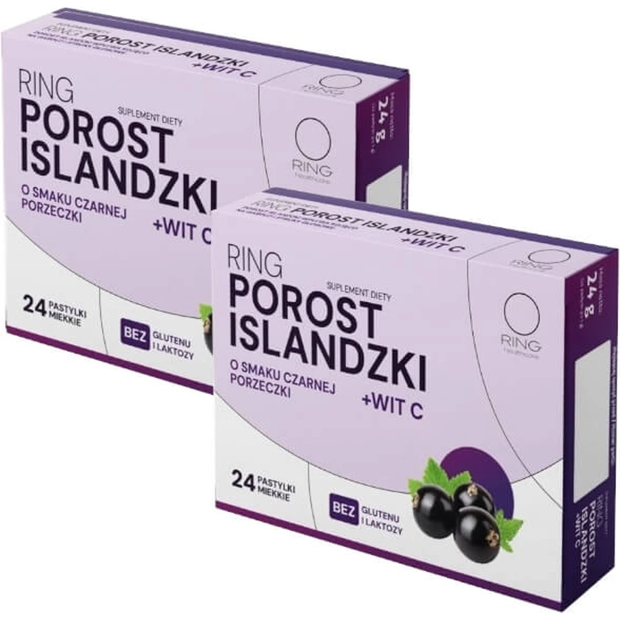 Ring IJslandse Lichen + Vitamine C op smaak gebracht met zwarte ...