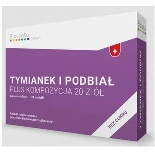 Tijm en hoefblad plus suikervrij 24 zuigtabletten