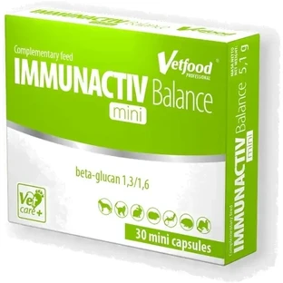 VETFOOD Immunactiv Balance mini 30 capsules.