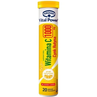 Kruger Vital Power Vitamin C 1000 mg Zink Rutin Geschmack ...