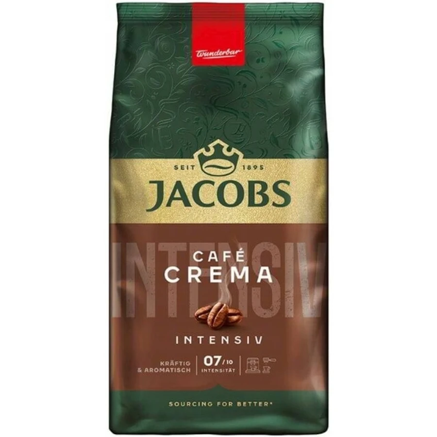 Jacobs Cafe Crema Intensiv coffee beans 1 kg.