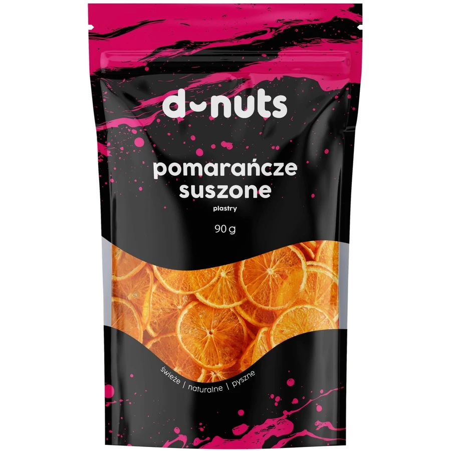 D-nuts Naranjas secas en rodajas 90 g