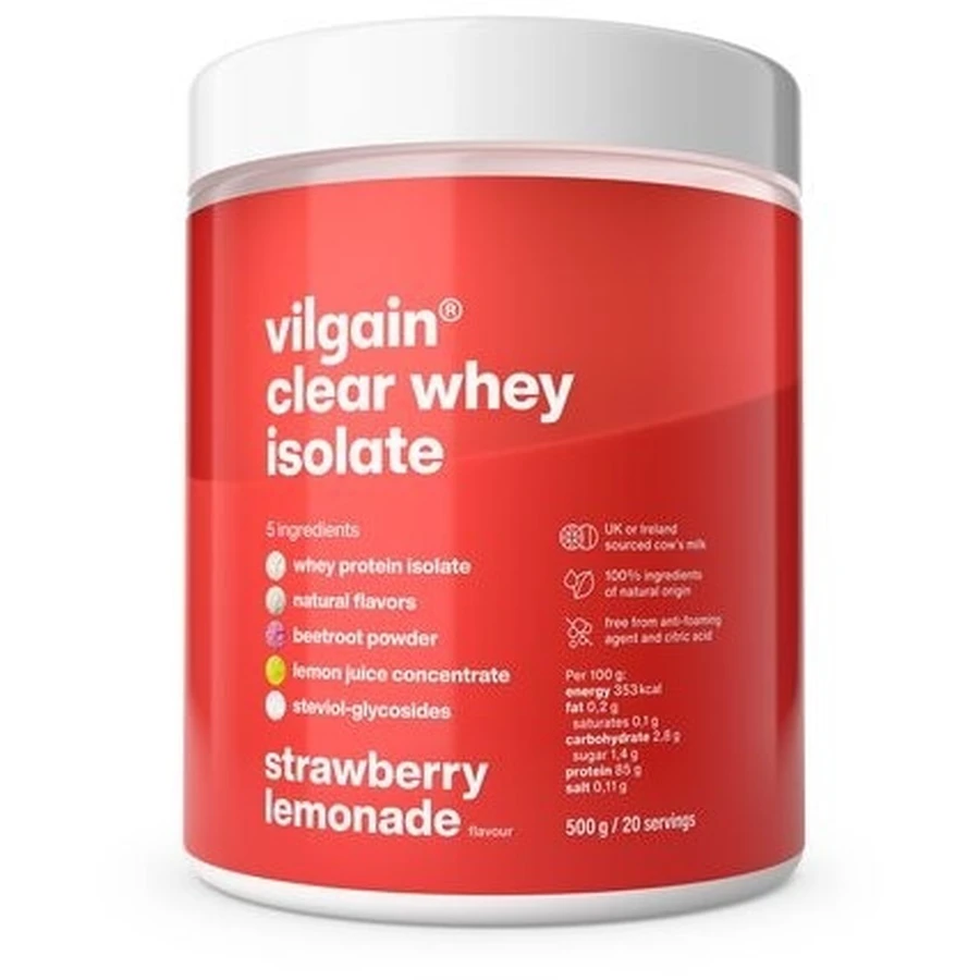 Vilgain Clear Whey Isolate Protein Lemonade, fruit flavor ...