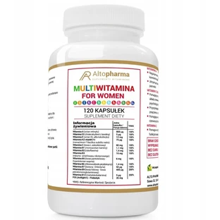 Alyopharma Multivitamine voor vrouwen + prebioticum120 capsules.