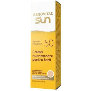 Crème teintante pour le visage SPF 50 Sun, 50 ml, Gerovital