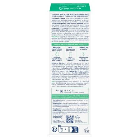 Anti-onzuiverheidscrème met SFP 30 Sebium Kerato+, 30 ml, Bioderma