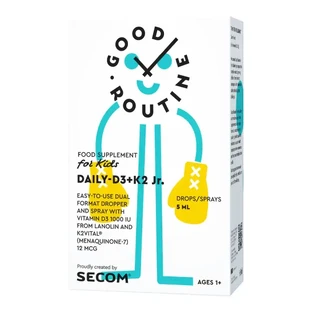 Daily Vitamin D3 + K2 Good Routine Jr, 30 softgels, Secom