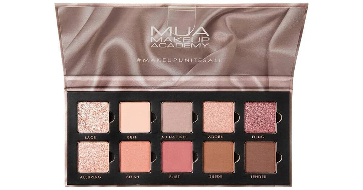 MUA | 10 Shade Eyeshadow Palette Silk Nudes | 11g