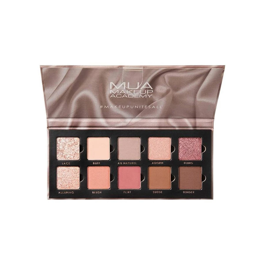 MUA | 10 Shade Eyeshadow Palette Silk Nudes | 11g