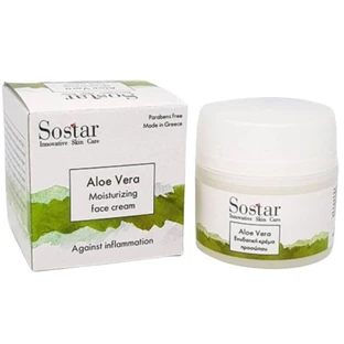 Sostar | Aloe Vera Feuchtigkeitsspendende Tagescreme mit Aloe | 50ml
