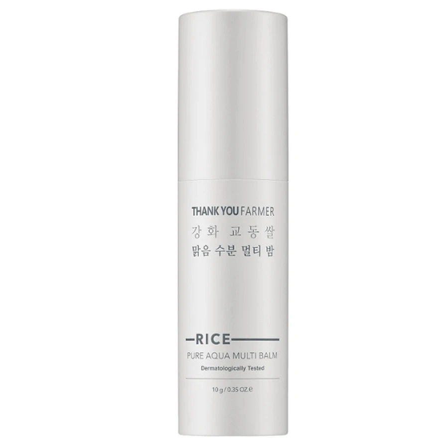 Bedankt Boer | Rijst Pure Aqua Multi Balsem | Hydraterende Multi Balsem met Rijst Extract voor Droge Gebieden | 10gr