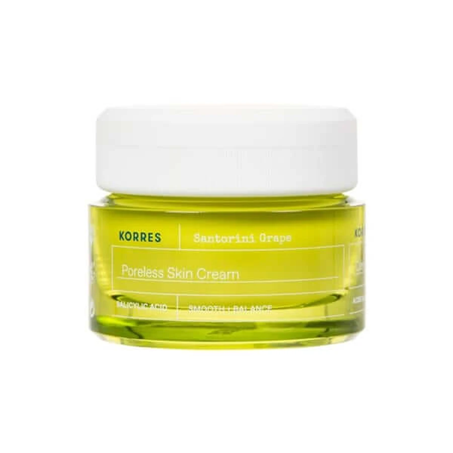 Korres | Santorini Grape Porfree Light Huidcrème | Gezichtscrème Voor Hydratatie & Versteviging | 40ml
