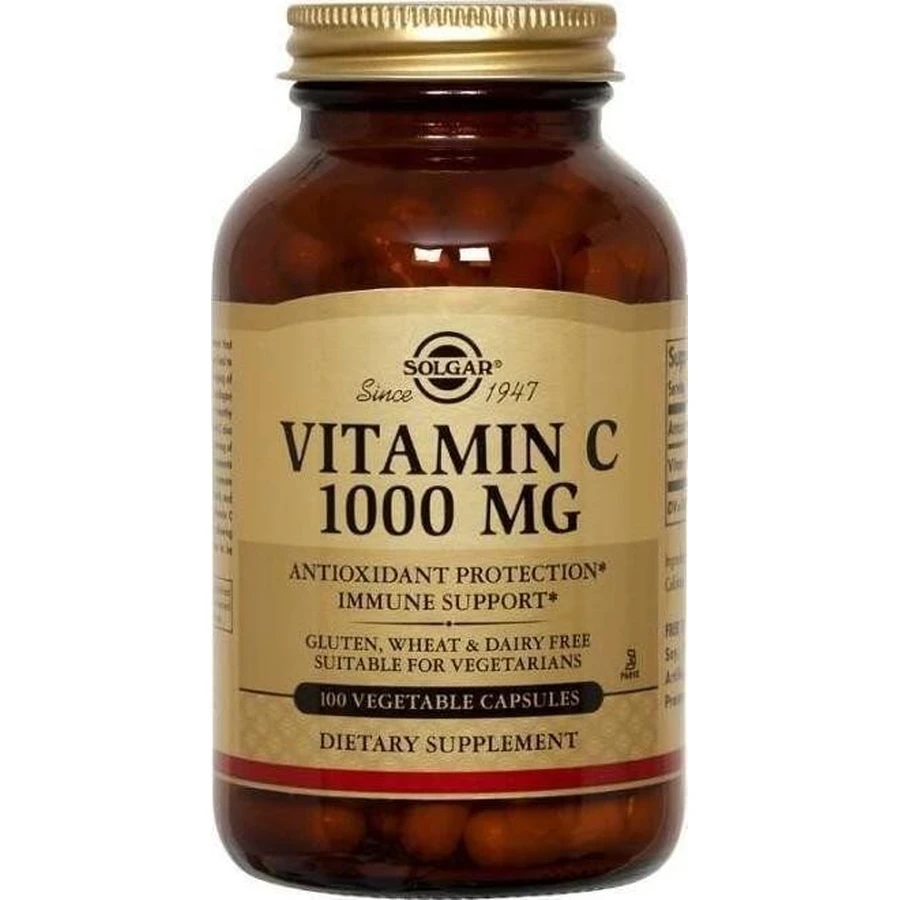 Solgar | Vitamina C 1000mg | Vitamina C 1000 mg |100 cápsulas