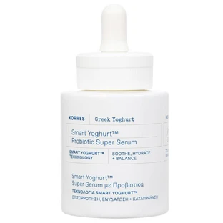 Korres | Smart Yoghurt Super Serum Beruhigendes & linderndes Serum. Feuchtigkeitsspendendes Serum mit Probiotika | 30ml