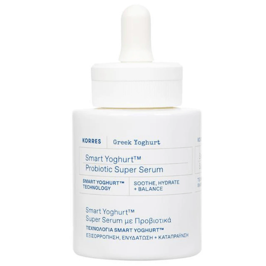 Korres | Smart Yoghurt Super Serum Beruhigendes & linderndes Serum. Feuchtigkeitsspendendes Serum mit Probiotika | 30ml