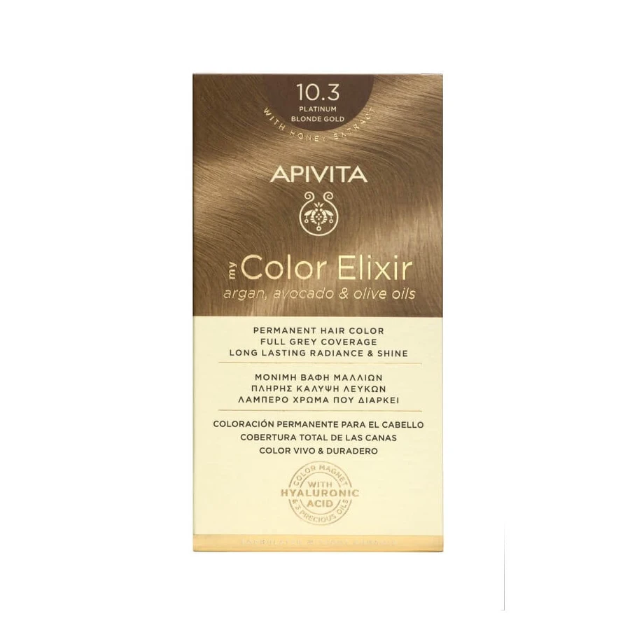 Apivita | My Color Elixir Tinte Permanente No 10.3 Rubio Miel | 50ml