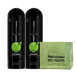 Frezyderm| Ac-Norm Active Cleanser| Líquido limpiador para pieles grasas con tendencia acneica | 2x200ml | Toalla facial antibacteriana GRATIS