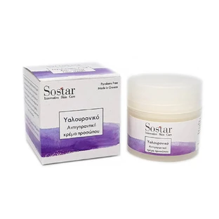 Sostar | Crème anti-rides pour le visage à l'acide yaluronique | 50 ml