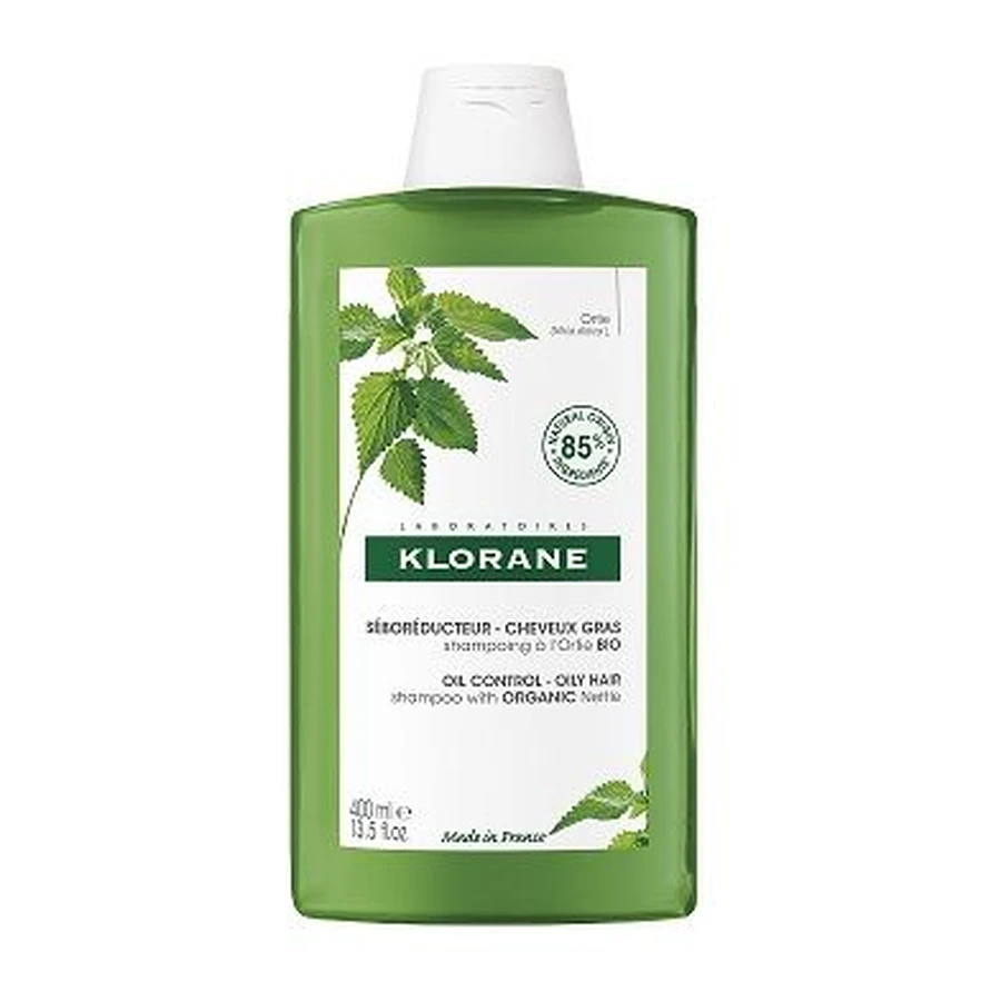 Klorane | Oil Control Shampoo mit Brennnessel Anti-Öl Shampoo mit Brennnesselextrakt | 400ml
