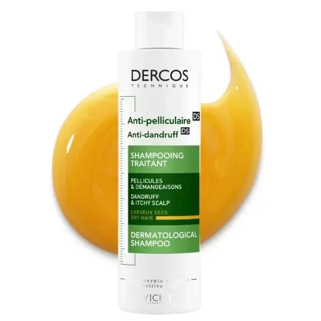 Vichy | Decros Anti Mătreață | Șampon pentru mătreață și mătreață Șampon pentru mătreață Păr uscat și piele uscată | 200 ml
