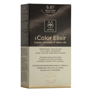 Apivita | My Color Elixir Tinte Permanente No 6.87 Rubio Oscuro Beige Perlado | 50ml