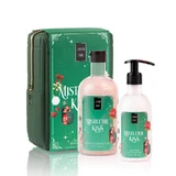Lavish Care | XMAS Promo Mistletoe Kiss Body Wash, 500ml, Glitter Body Milk, 300ml &amp; Gift Necessaire | 1 set