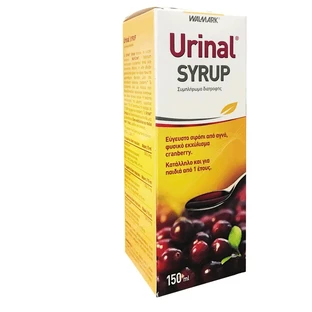 Urinal | Sirup Nahrungsergänzungsmittel mit Cranberry in Sirup für eine gute Gesundheit der Harnwege | 150 ml