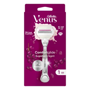 Gillette | Venus ComfortGlide Sugarberry | Women's Shaver | With 1 Replacement Head