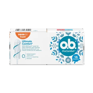 O.B | ProComfort Super Medium to High Flow Tampons | 16pcs