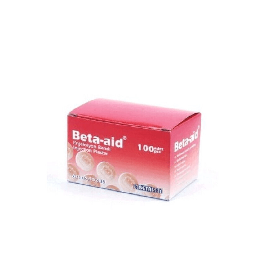 BETA AID PATCHS RONDS POUR INJECTIONS 22 MM X 100 PIÈCES