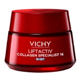 Vichy | Liftactiv Colágeno Especialista 16 Crema de Noche con Acción Antiarrugas Reafirmante y Reafirmante. Brillo | 50ml