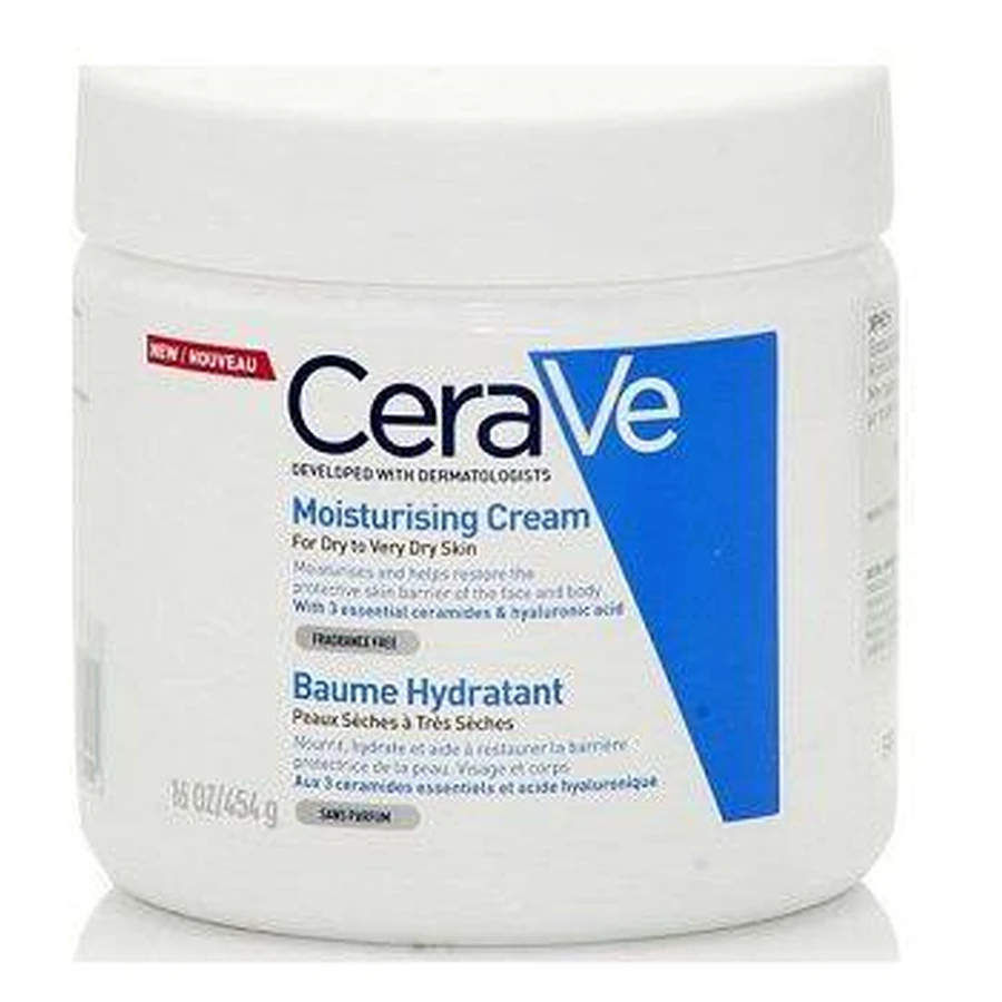 CeraVe | Feuchtigkeitscreme | Feuchtigkeitscreme für Gesicht & Gesichtspflege Körper für trockene / sehr trockene Haut|454gr