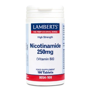 Lamberts | Nicotinamida 250mg Vitamina B3 (Niacina) | 100 Comprimidos