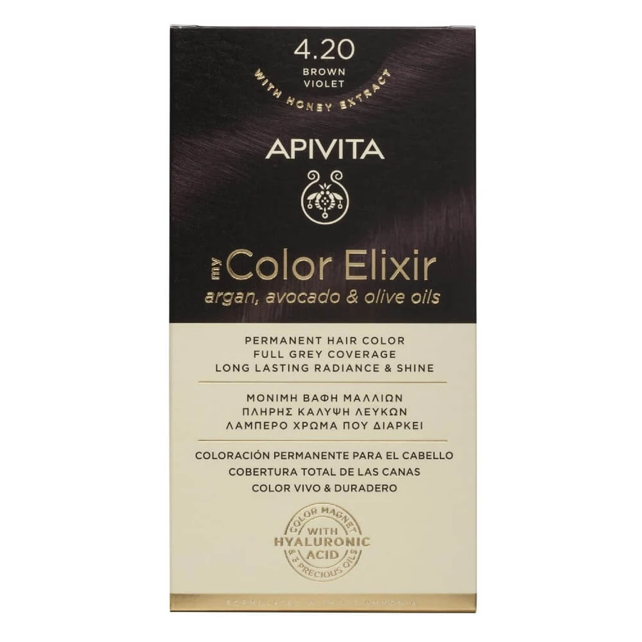 Apivita | My Color Elixir Permanente Haarkleur Nr 4.20 Bruin Violet | 50ml