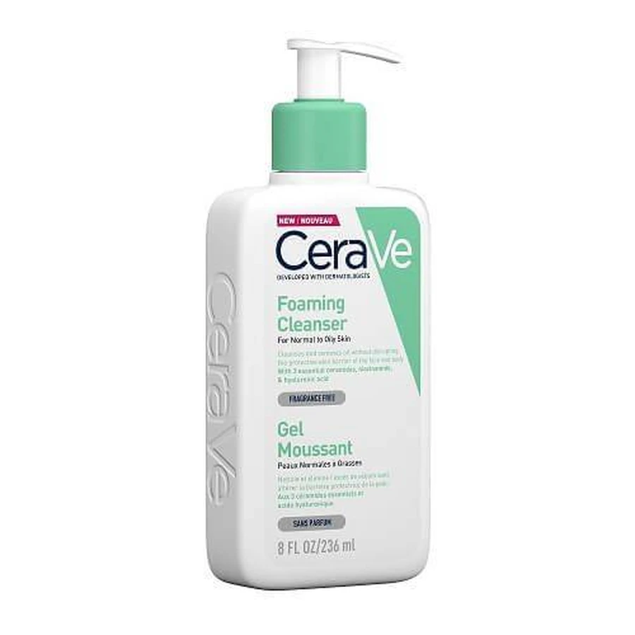 CeraVe | Gel Nettoyant Moussant | Visage & Gel Nettoyant Visage & ; Corps | 236ml