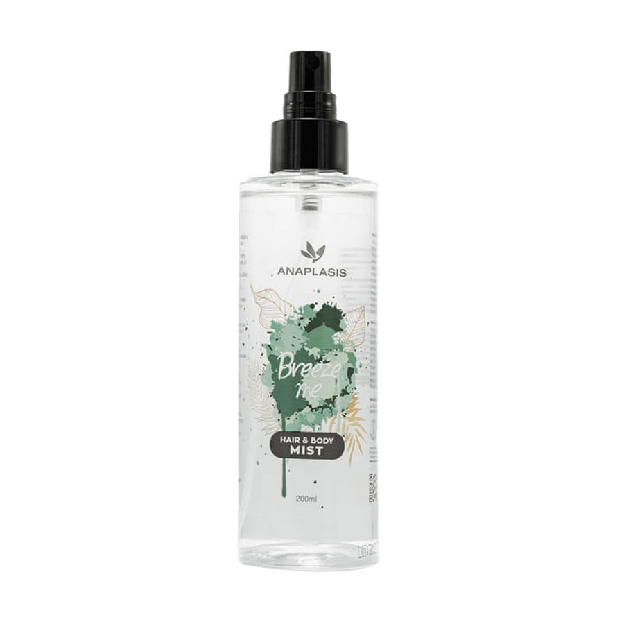 Anaplasis Haar- en Lichaamsnevel Breeze Me Met Sering, Poeder en Groene Bloesem Geur 200ml.