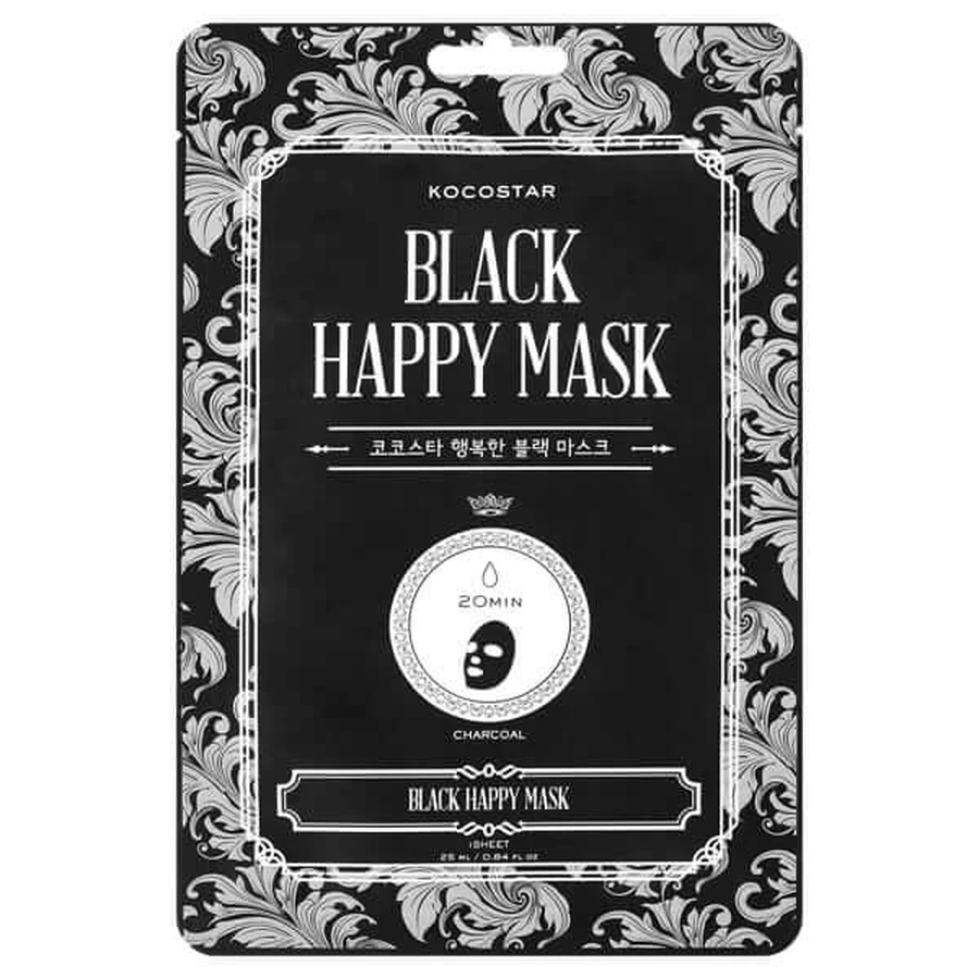 Kocostar | Black Happy Mask Face Cleansing Mask with Carbon | 1pcs