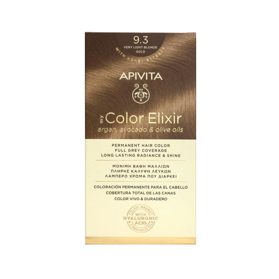 Apivita | My Color Elixir Tinte Permanente No 9.3 Rubio Miel Muy Claro | 50ml