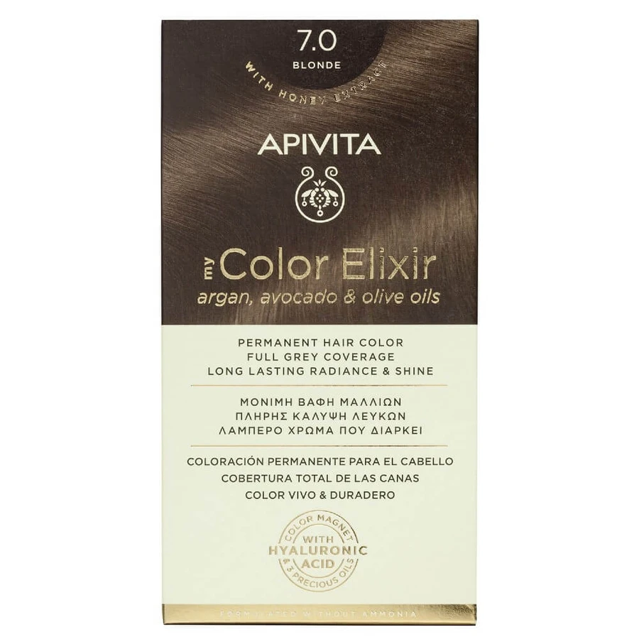 Apivita | My Color Elixir Tinte Permanente No 7.0 Rubio | 50ml