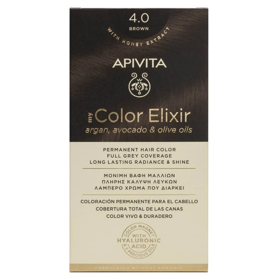Apivita | My Color Elixir Permanent Hair Color No 4.0 Natural Brown | 50ml
