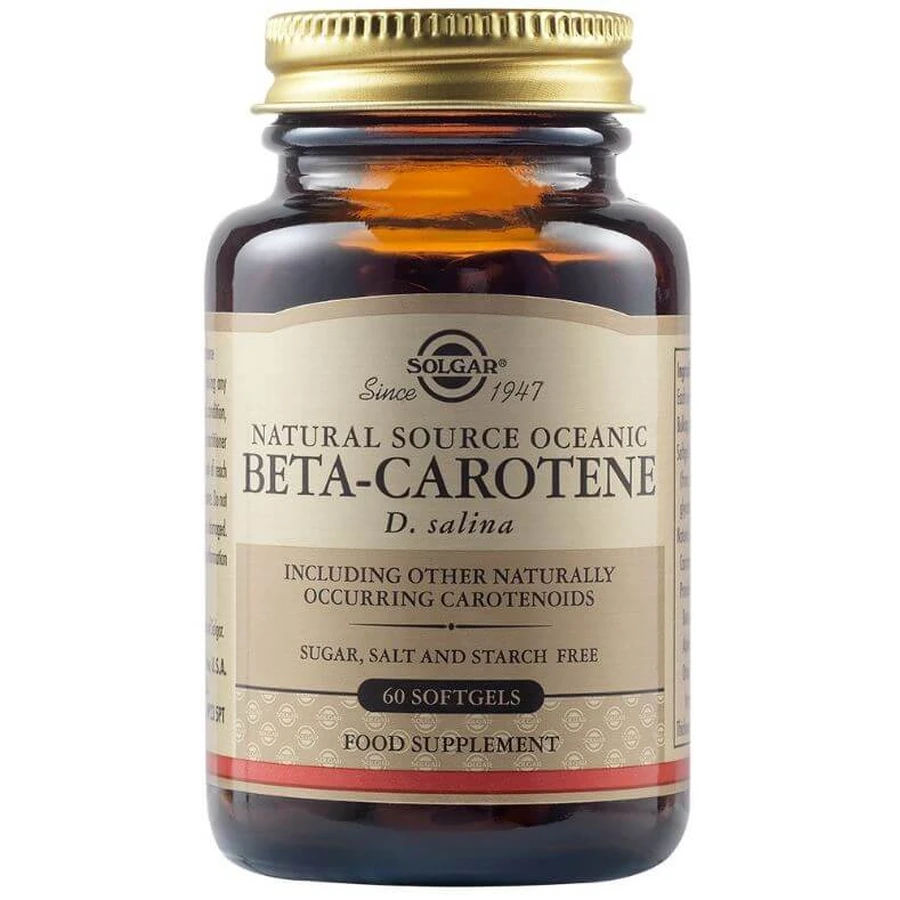 Solgar | Natural Source Oceanic Beta-Carotene | 60softgels