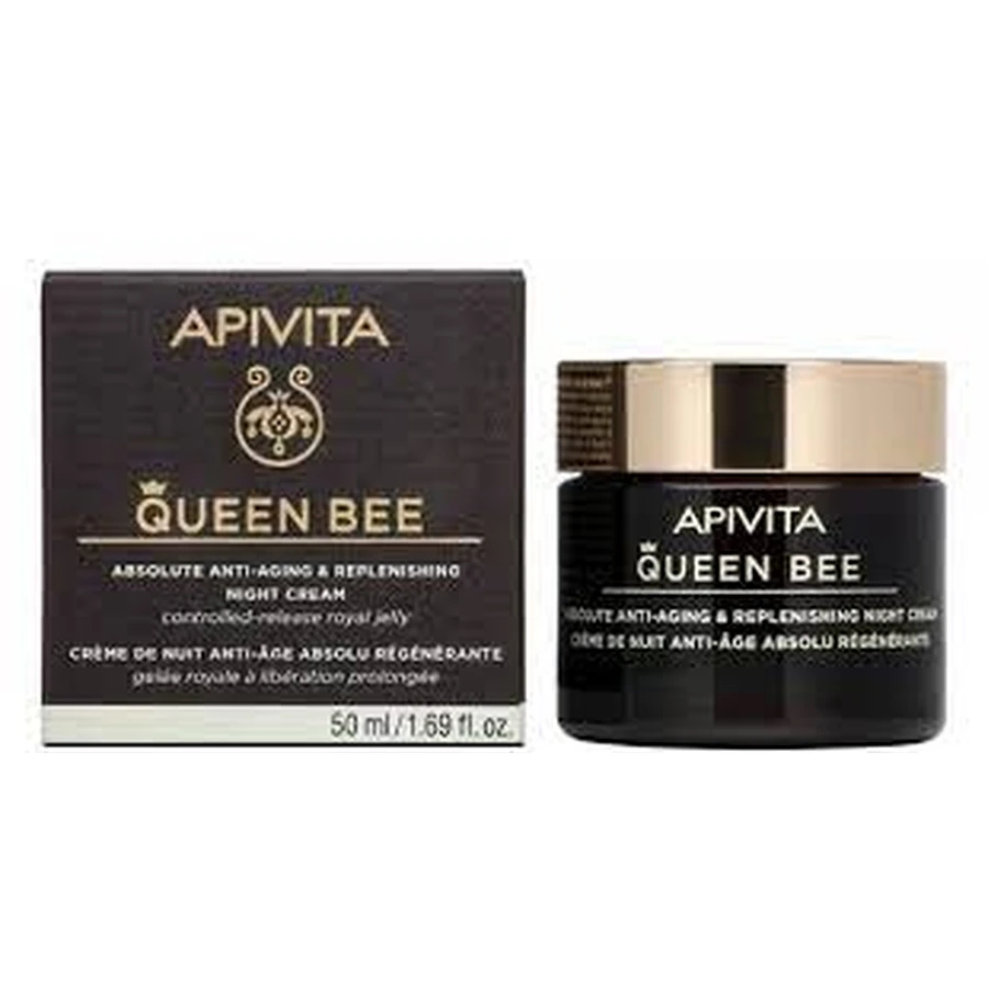 Apivita | Queen Bee Absolute Anti-Aging & Replenishing Nachtcrème | Queen Bee Absolute Anti-Aging & Replenishing Nachtcrème Intensieve Voeding | 50ml