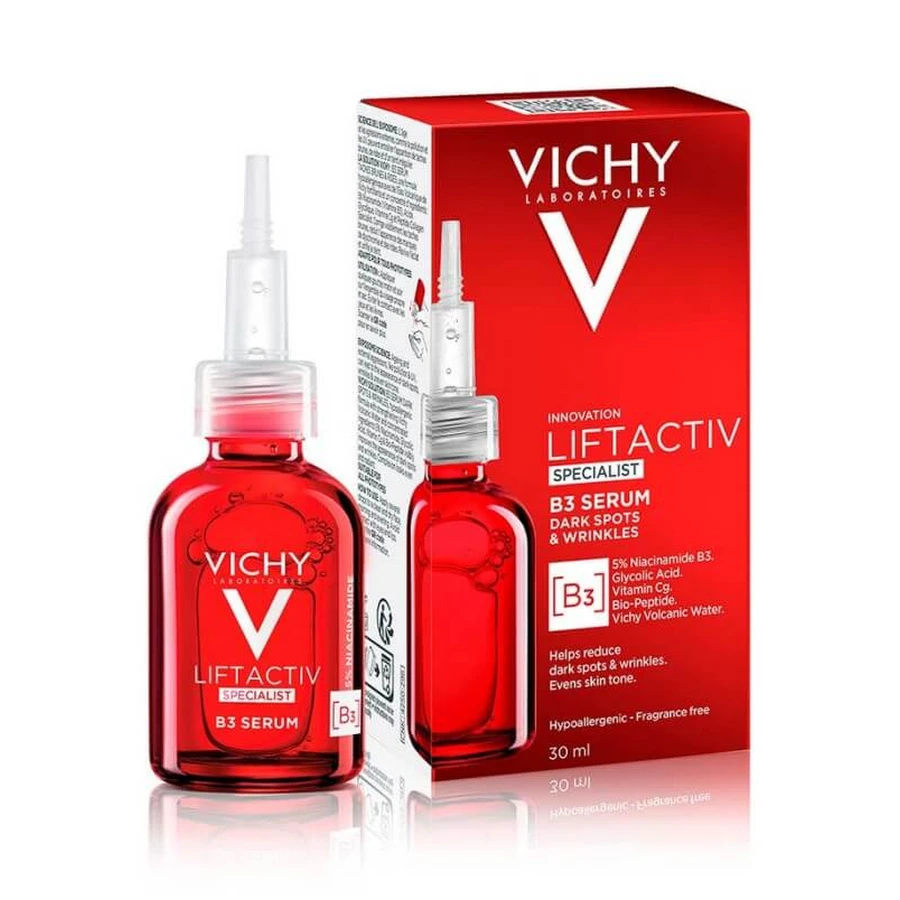 Vichy | Liftactiv Specialist Serum B3 Against Dark Spots & Wrinkles Face Serum for Spots, Discolouration, Wrinkles with Niacinamide | 30ml