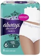 Always Discreet Broekje Nr. 6 Plus Large Ultra Absorberend Ondergoed 8st