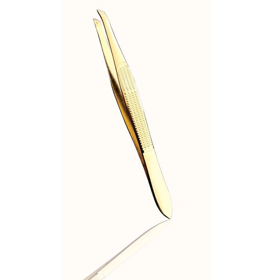 Schoonheid Lente | wenkbrauw pincet gouden gelijkbenig | 1st