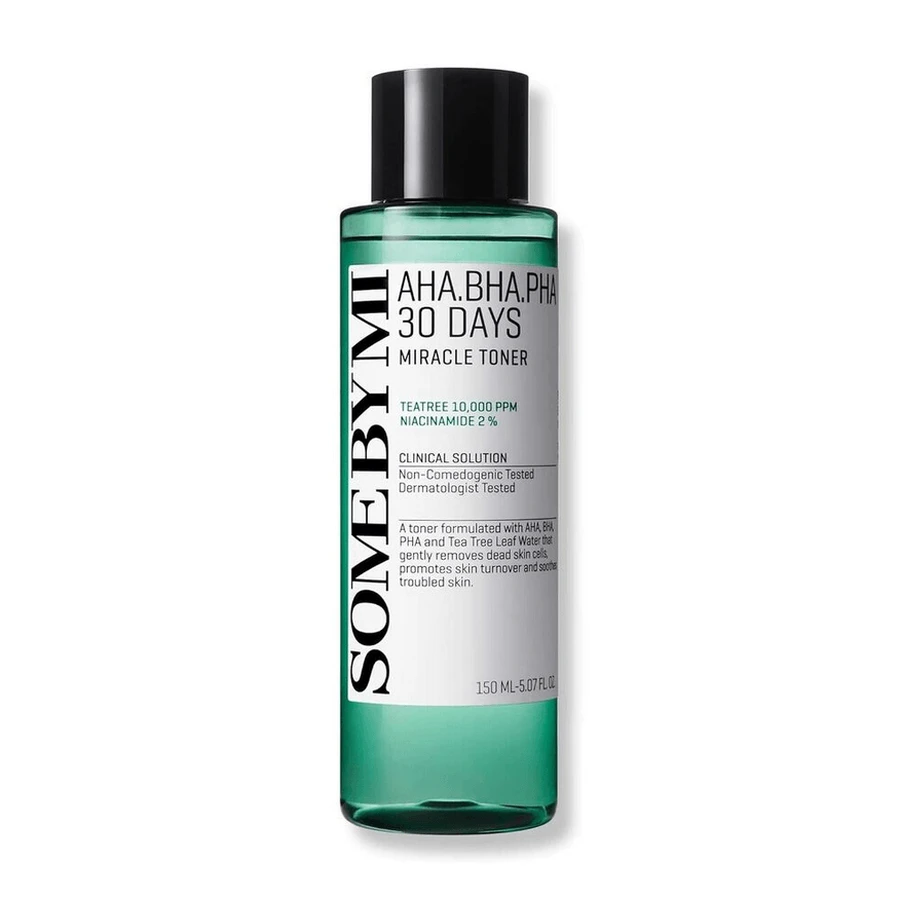 Some By Mi | AHA BHA PHA 30 Days Miracle Toner Exfoliating Toner For Acne, Pores & Pore Smooth Skin | 150ml