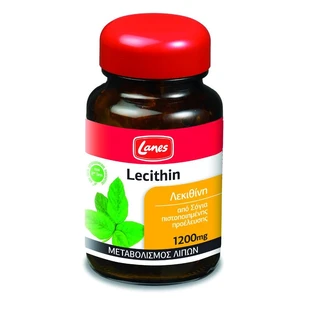 Lanes | Lecitina 1200mg | Integratore per il trattamento dell'aumento di peso corporeo | 30capsule