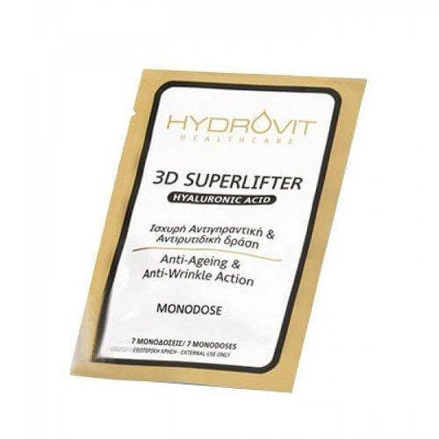 Hydrovit | 3D Superlifter HA Sachet | Sérum avec Anti-âge & propriétés anti-âge Action anti-rides | 7 Versions