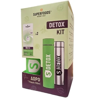 Superfoods | Promo Pack S-Detox 2x300ml &amp; Geschenkthermosfles 500ml | 1 set