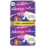 Always | Toallas Sanitarias Platinum Ultra Normal con Alas No1 | 16pcs